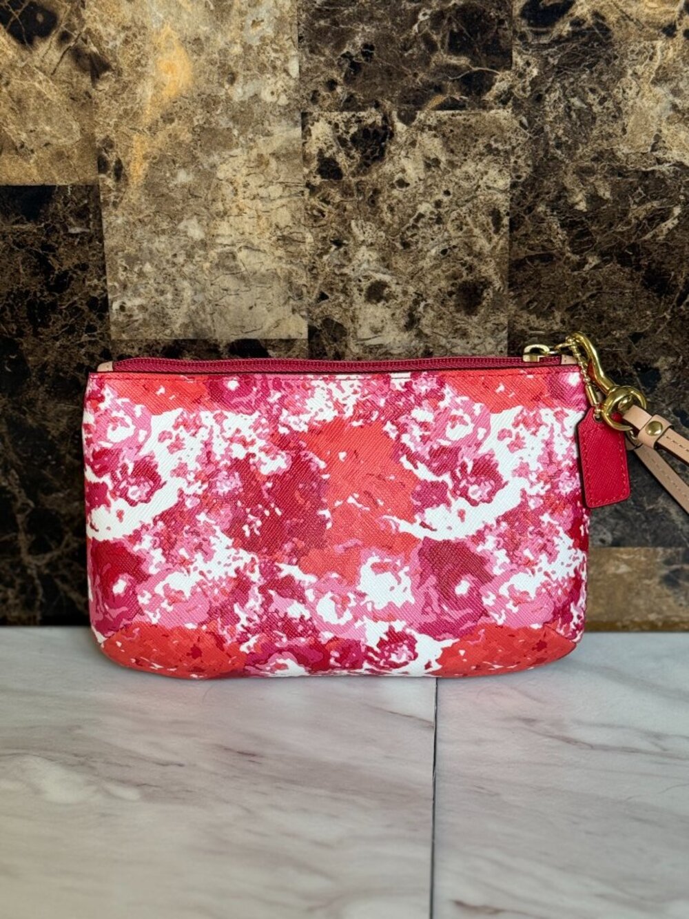 Peyton Mini Leather Bennett Floral Print Satchel & Matching Wristlet - Picture 9 of 11